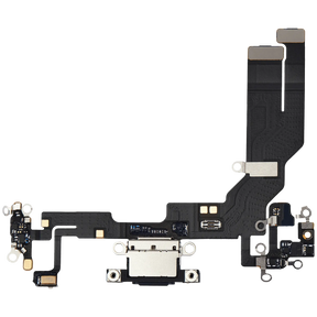 Charging Port Flex Cable Compatible For iPhone 16e (Premium) (Black)