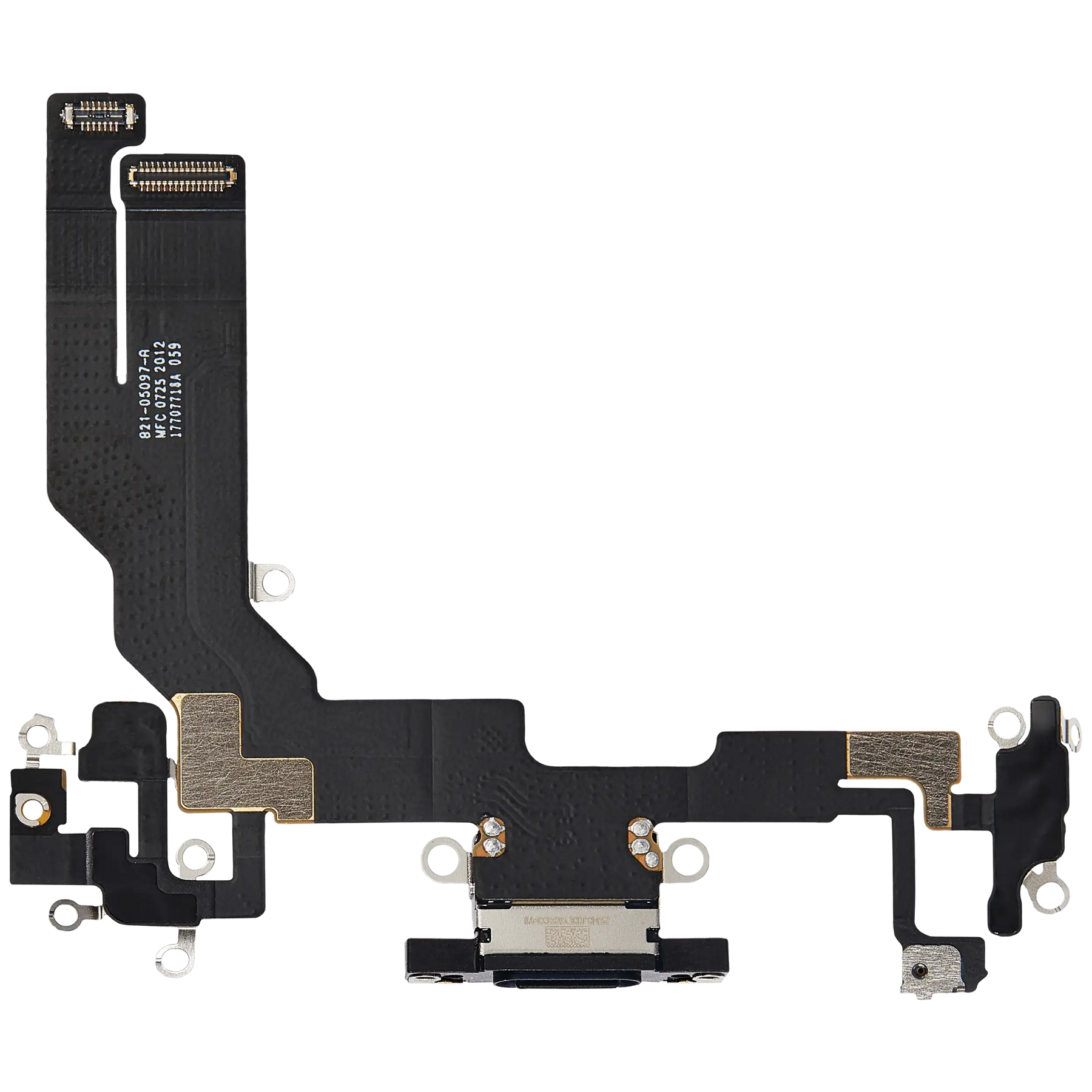 Charging Port Flex Cable Compatible For iPhone 16e (Premium) (Black)