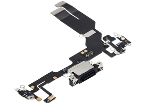 Charging Port Flex Cable Compatible For iPhone 16e (Premium) (Black)