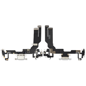 Charging Port Flex Cable Compatible For iPhone 16e (Premium) (White)