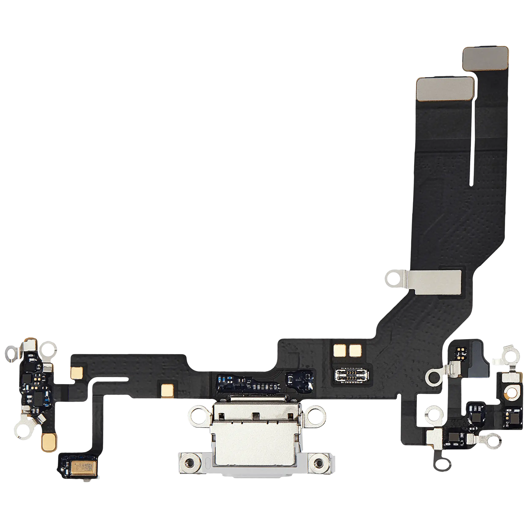 Charging Port Flex Cable Compatible For iPhone 16e (Premium) (White)