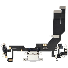 Charging Port Flex Cable Compatible For iPhone 16e (Premium) (White)