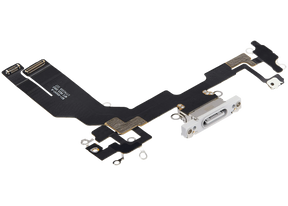 Charging Port Flex Cable Compatible For iPhone 16e (Premium) (White)
