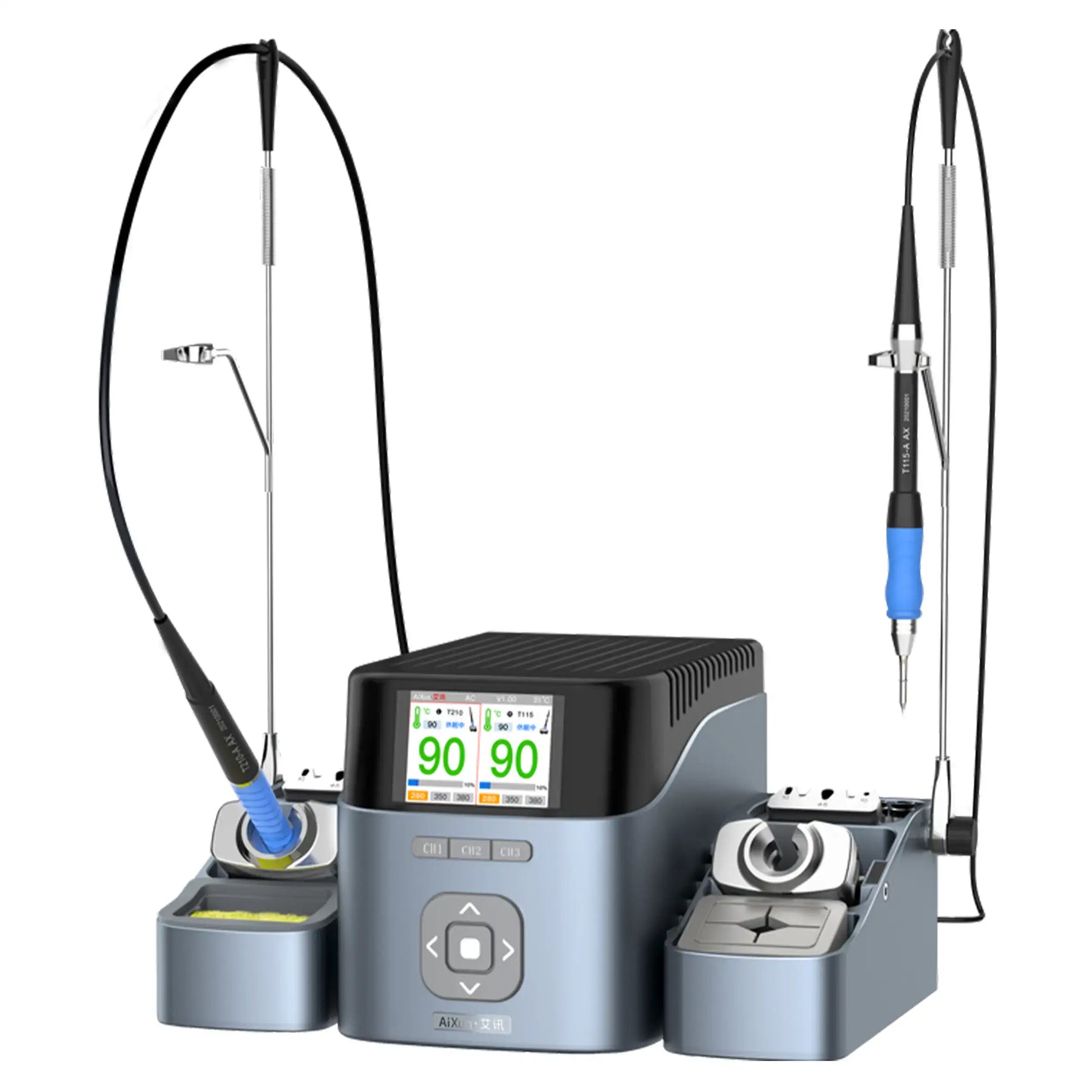 T420D Dual Channel Intelligent Station With T210+T115+T245 (Aixun)