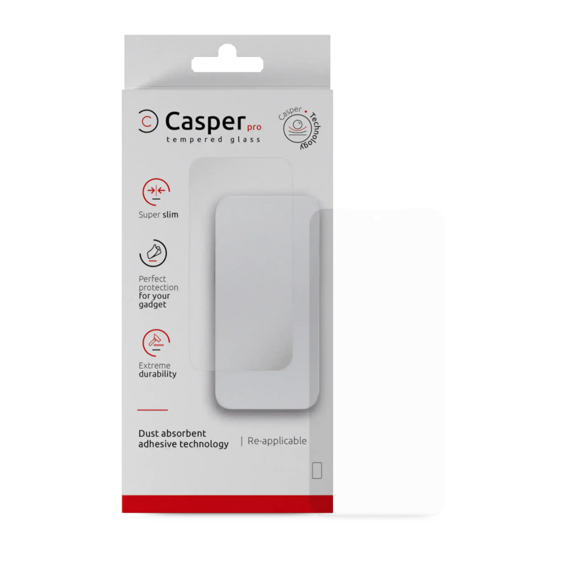 Casper Pro Tempered Glass Compatible For Google Pixel 9A Replacement (Retail Pack) (Clear)