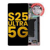Replacement OLED Assembly With Frame Compatible For Samsung Galaxy S25 Ultra 5G (Refurbished) (US & International) (Titanium Pink Gold)
