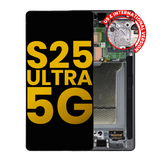 Replacement OLED Assembly With Frame Compatible For Samsung Galaxy S25 Ultra 5G (Refurbished) (US & International) (Titanium Jet Black)