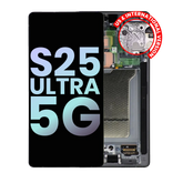 Replacement OLED Assembly With Frame Compatible For Samsung Galaxy S25 Ultra 5G (Service Pack )(US & International) (Titanium Black)