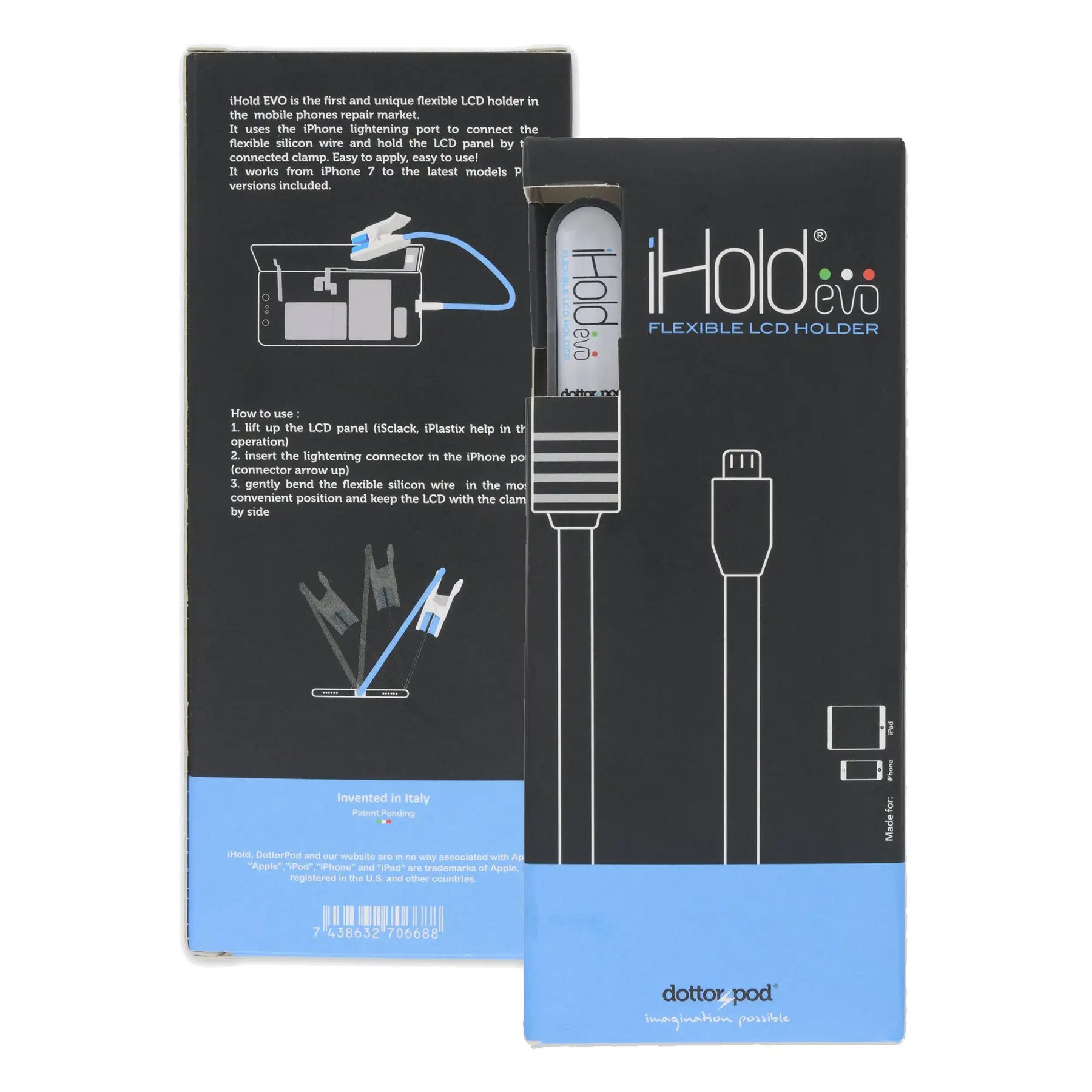 iHold EVO Flexible LCD Phone Holder Tool (dottorpod)