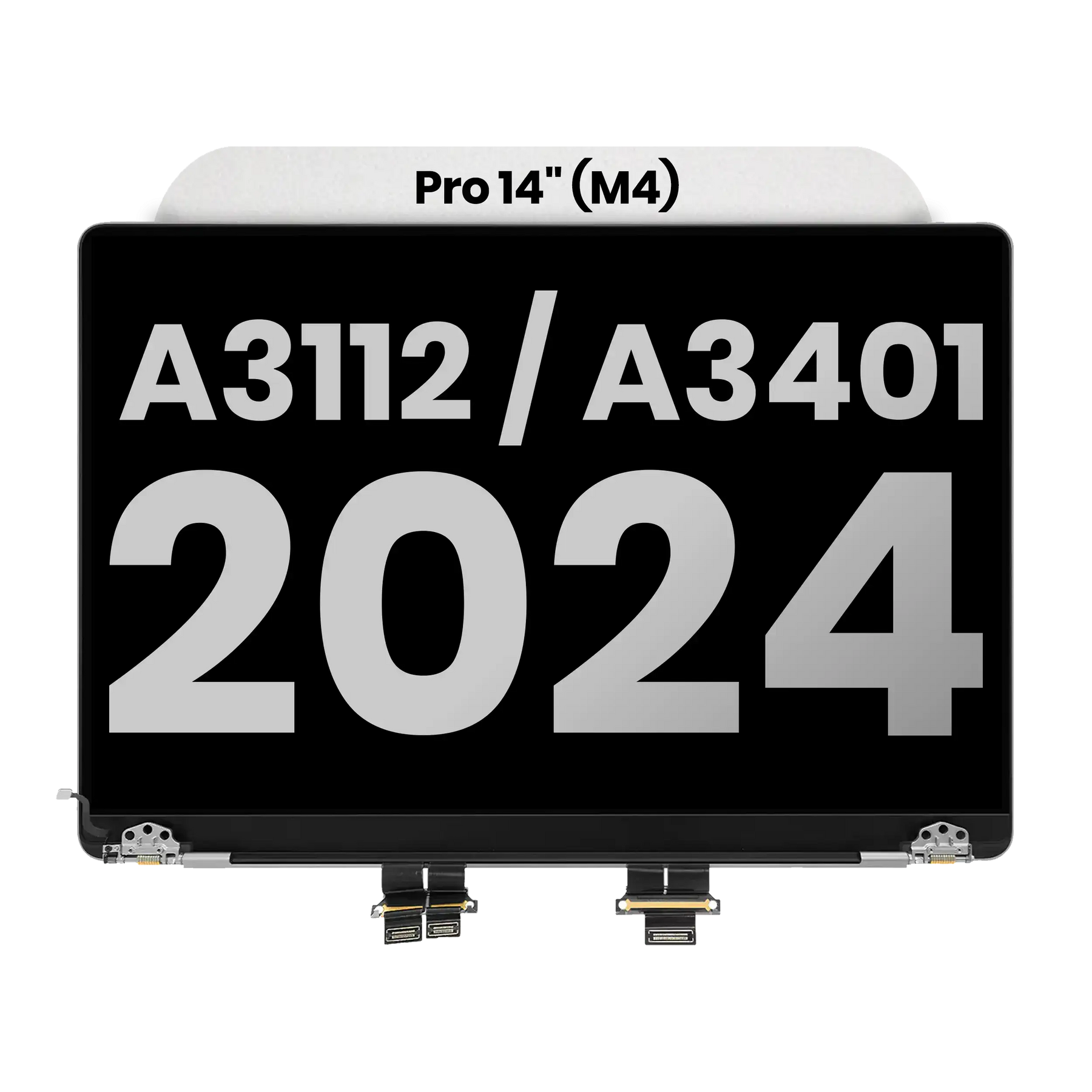 Complete LCD Display Assembly (Glossy) MacBook Pro 14" (A3112 / A3401 / A3185 / A3434) (Late 2024-Late 2025) (Used OEM Pull: Grade A) (Space Black)