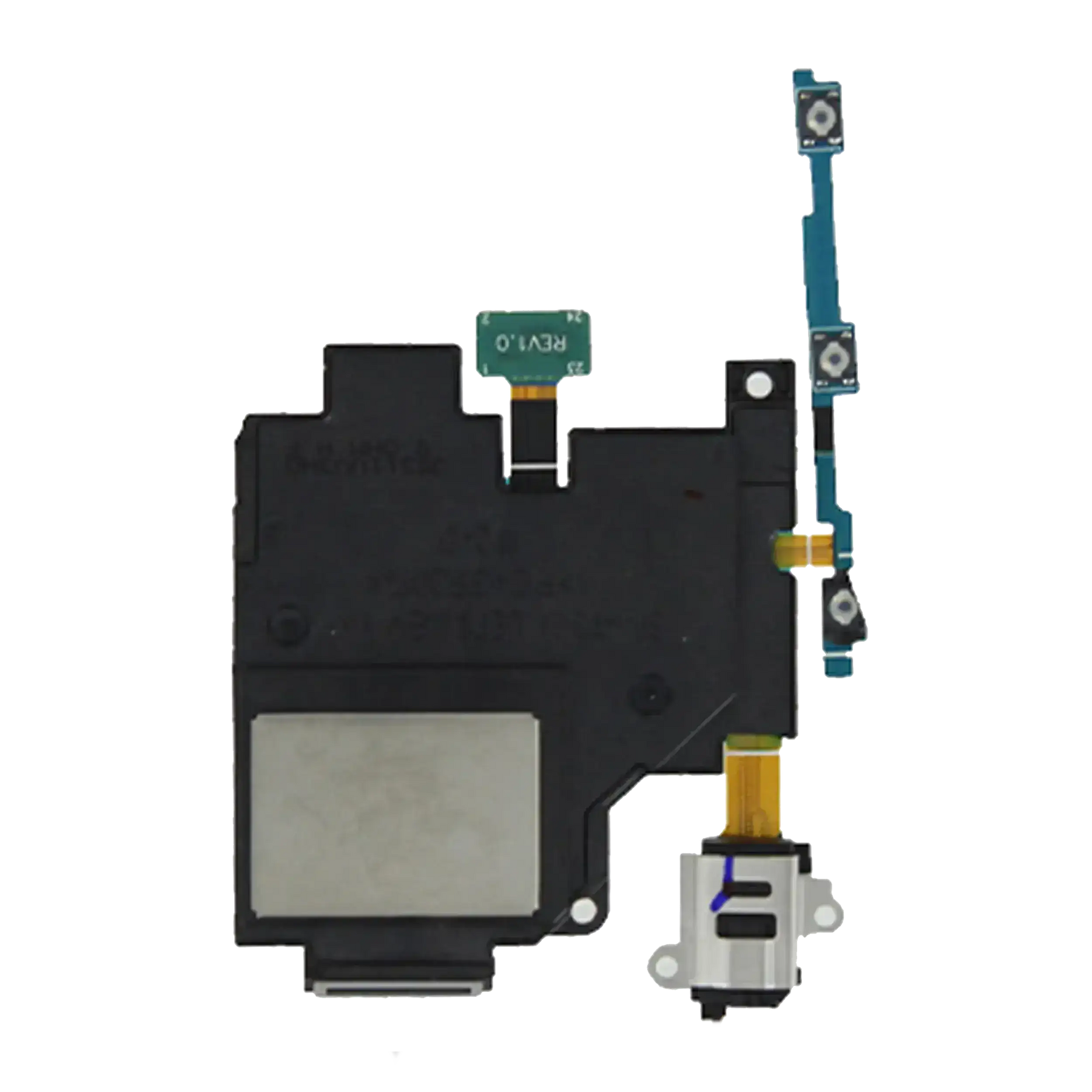 Loudspeaker With Headphone Jack And Power And Volume Flex Compatible For Samsung Galaxy Tab S 10.5" (T800 / T805) (2014) (2 Piece Set)