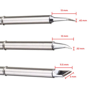 T12 / C12 Iron Tips (3 Piece Set) (Aixun)