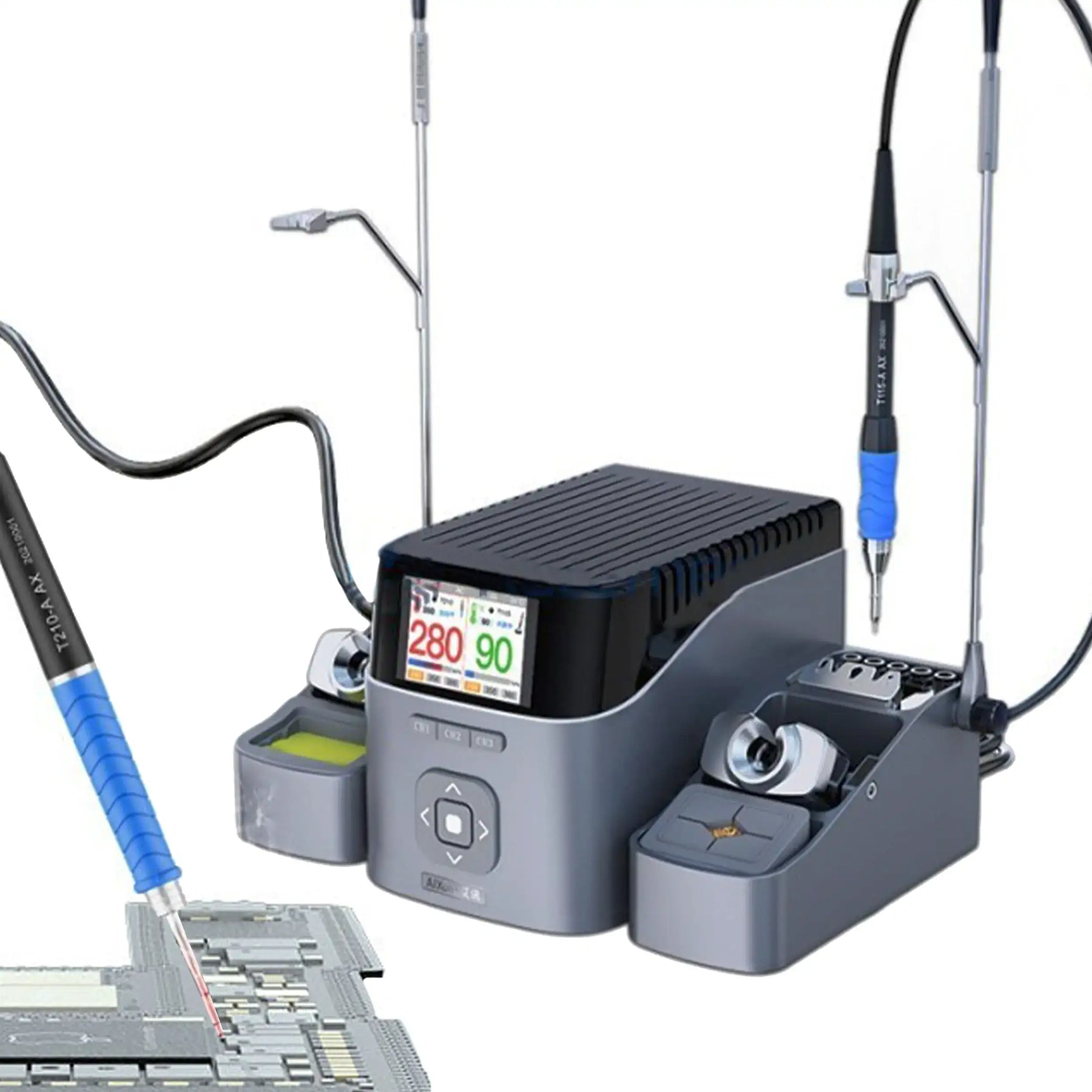 T420D Dual Channel Intelligent Station With T210+T115+T245 (Aixun)