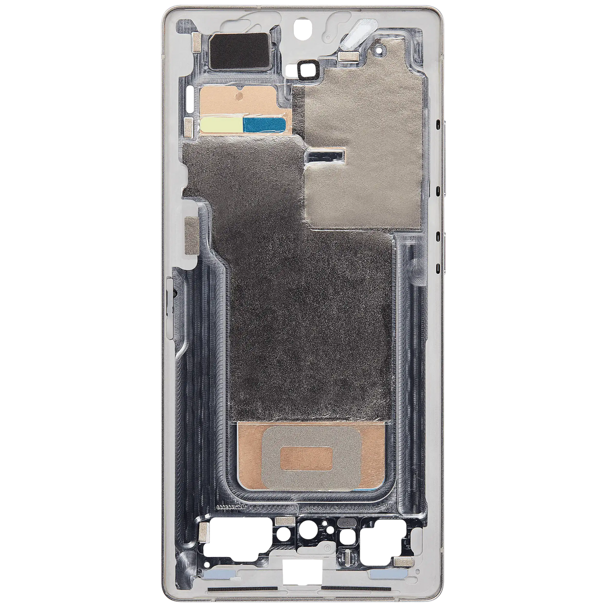 Mid-Frame Housing Compatible For Samsung Galaxy S25 Ultra (US & International Version) (Titanium White Silver)