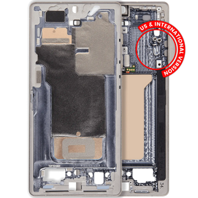 Mid-Frame Housing Compatible For Samsung Galaxy S25 Ultra (US & International Version) (Titanium Pink Gold)