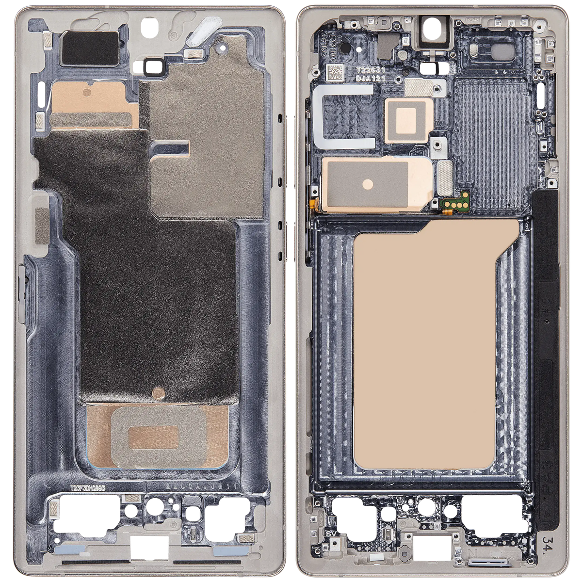 Mid-Frame Housing Compatible For Samsung Galaxy S25 Ultra (US & International Version) (Titanium Pink Gold)
