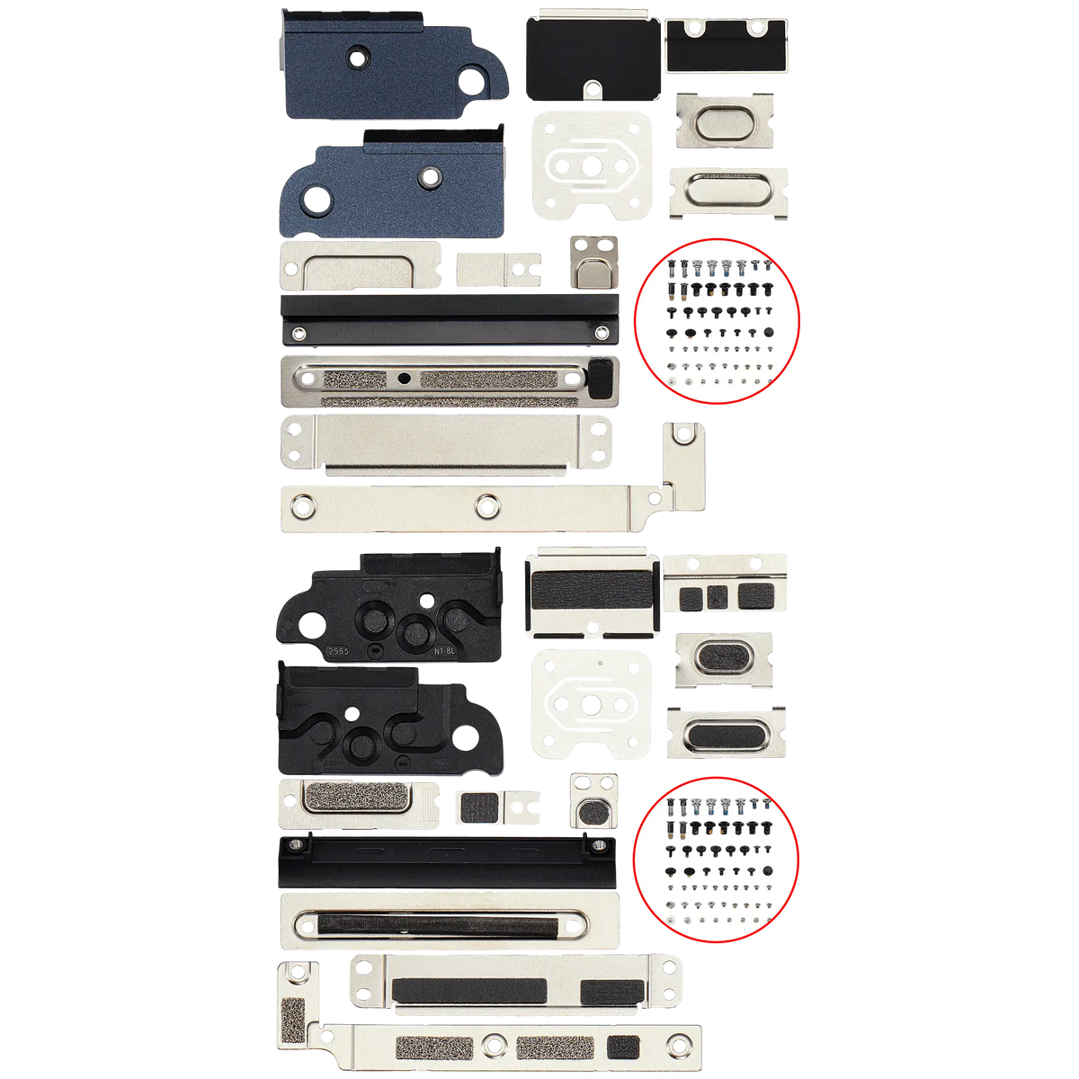 Full Set Small Metal Bracket And Screw Set Compatible For MacBook Air 13" (A3113 / Mid 2024)