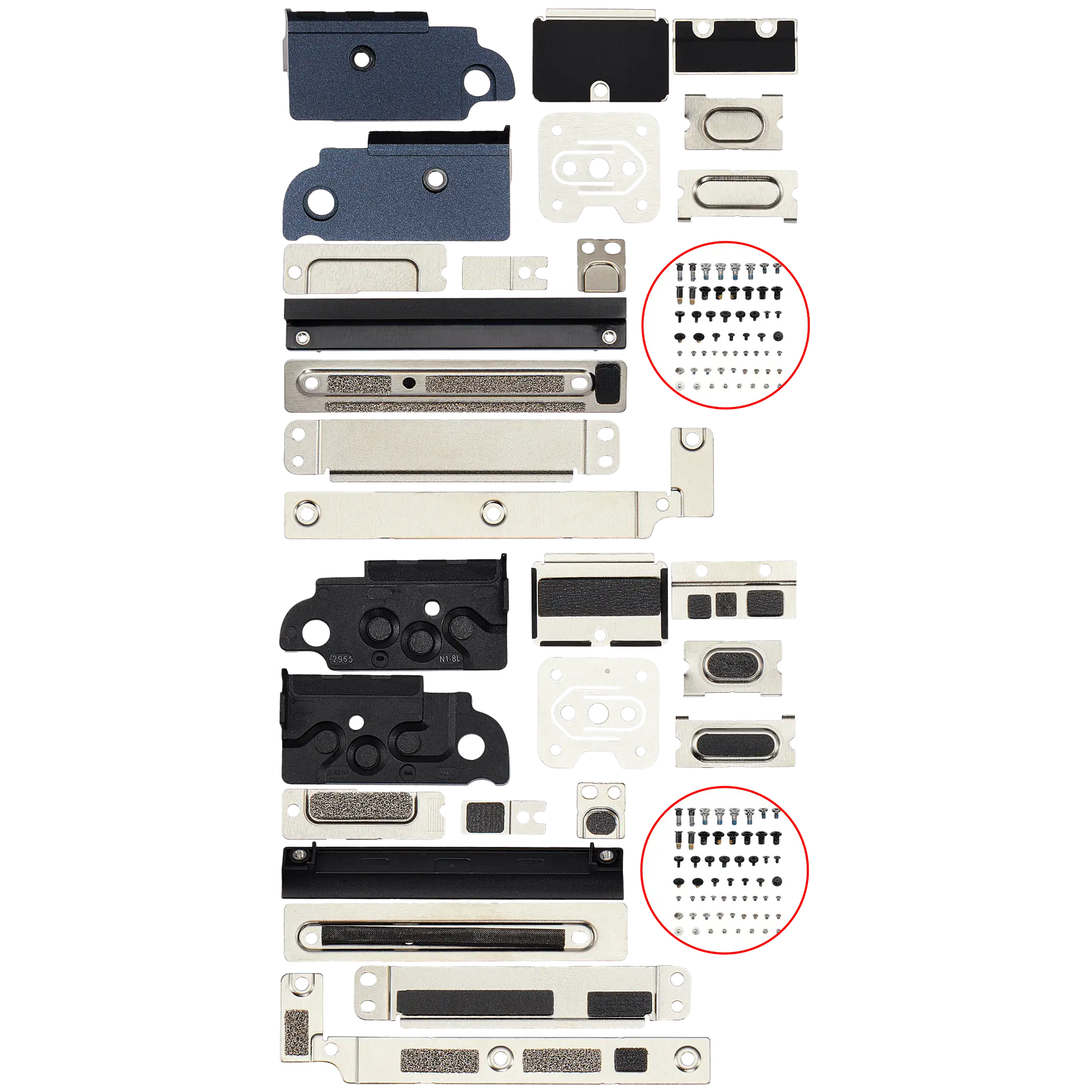 Full Set Small Metal Bracket And Screw Set Compatible For MacBook Air 13" (A3113 / Mid 2024)