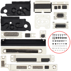 Full Set Small Metal Bracket And Screw Set Compatible For MacBook Air 13" (A3113 / Mid 2024)