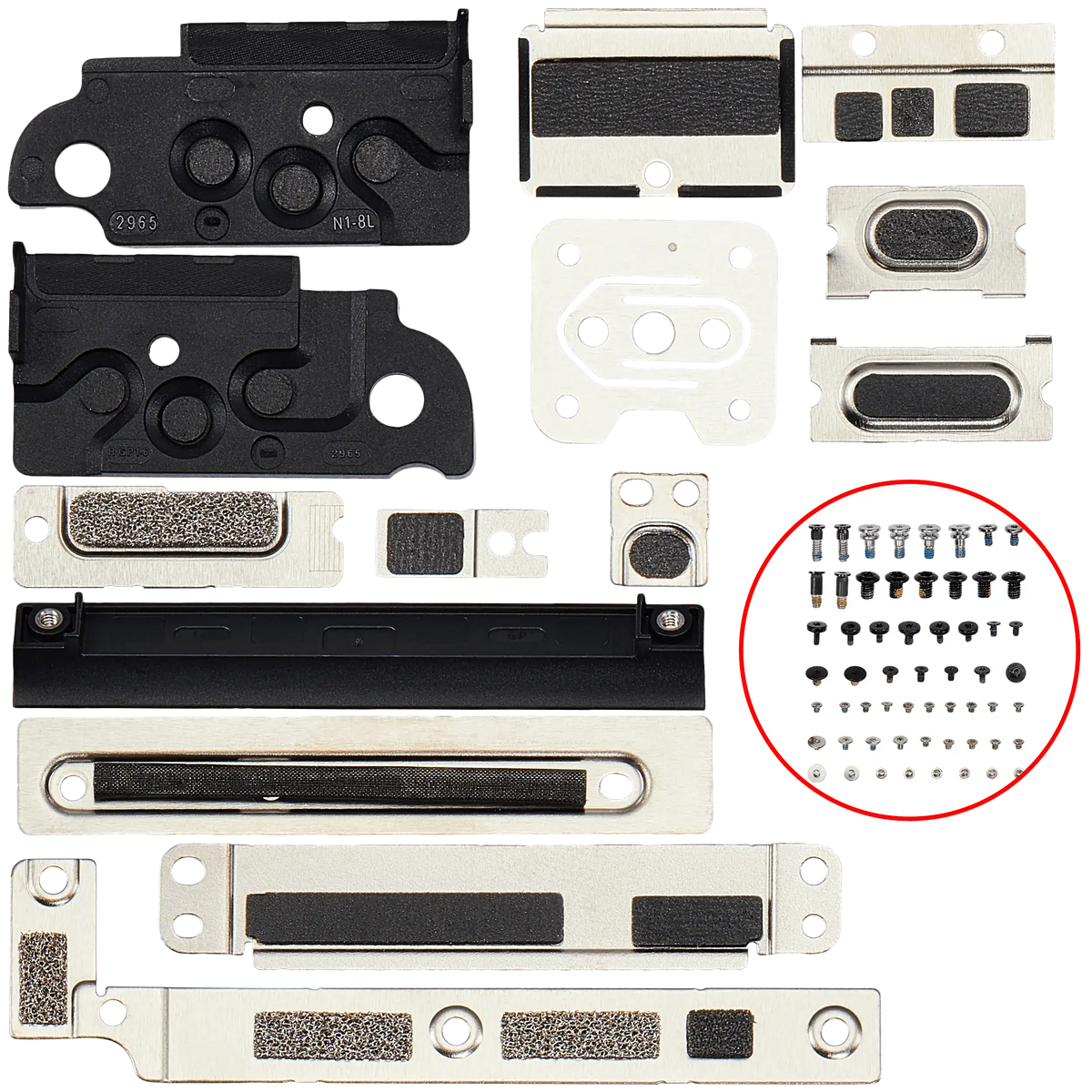 Full Set Small Metal Bracket And Screw Set For MacBook Air 13" (A3113 / Mid 2024 / A3240 / Early 2025)