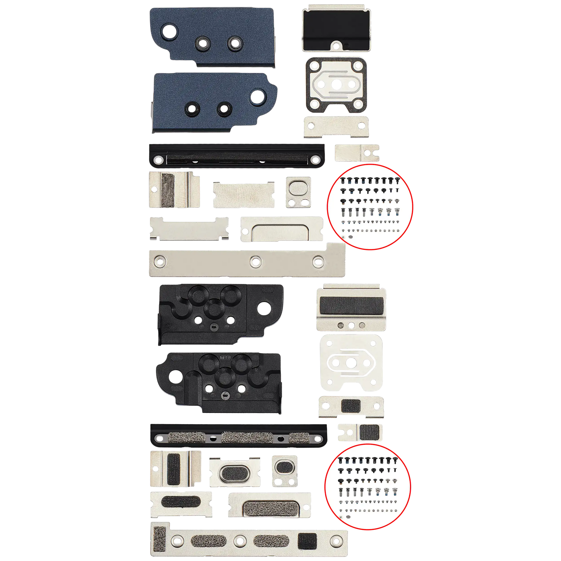Full Set Small Metal Bracket And Screw Set Compatible For MacBook Air 15" (A3114 / Mid 2024)