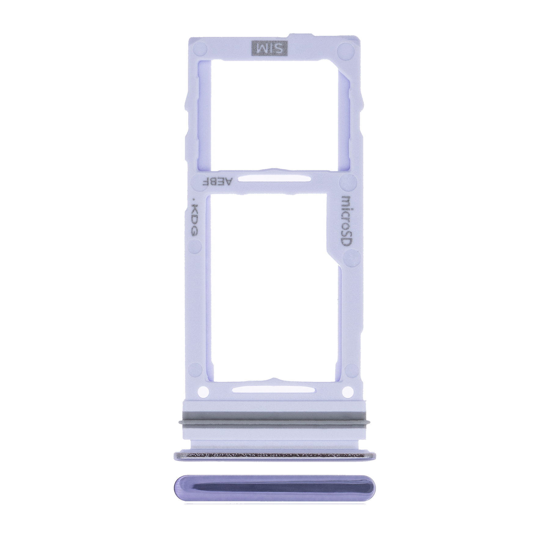 Single Sim Card Tray Replacement  Compatible For Samsung Galaxy A72 (A725 / 2021) (Awesome Violet)