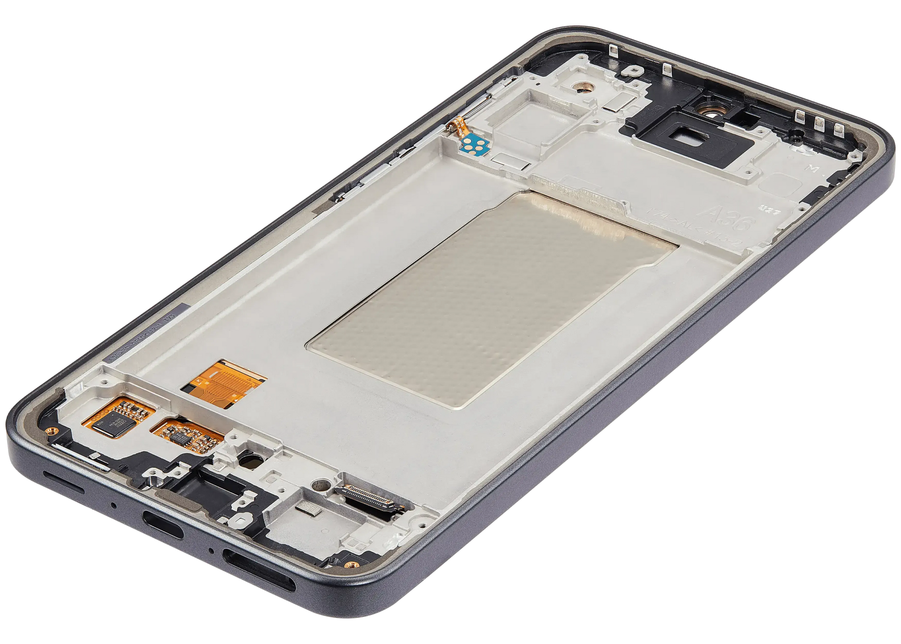 OLED Assembly With Frame Compatible For Samsung Galaxy A36 5G (A366 / 2025) (Refurbished) (Black)