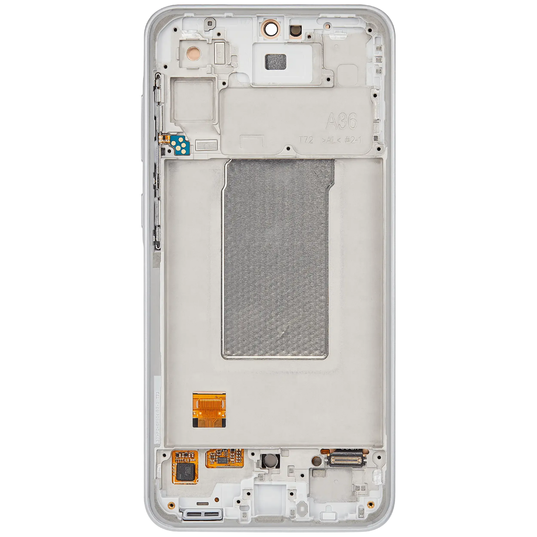OLED Assembly With Frame Compatible For Samsung Galaxy A36 5G (A366 / 2025) (Refurbished) (White)