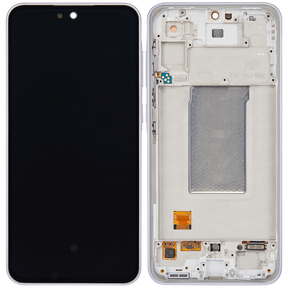 OLED Assembly With Frame Compatible For Samsung Galaxy A36 5G (A366 / 2025) (Refurbished) (Lavender)