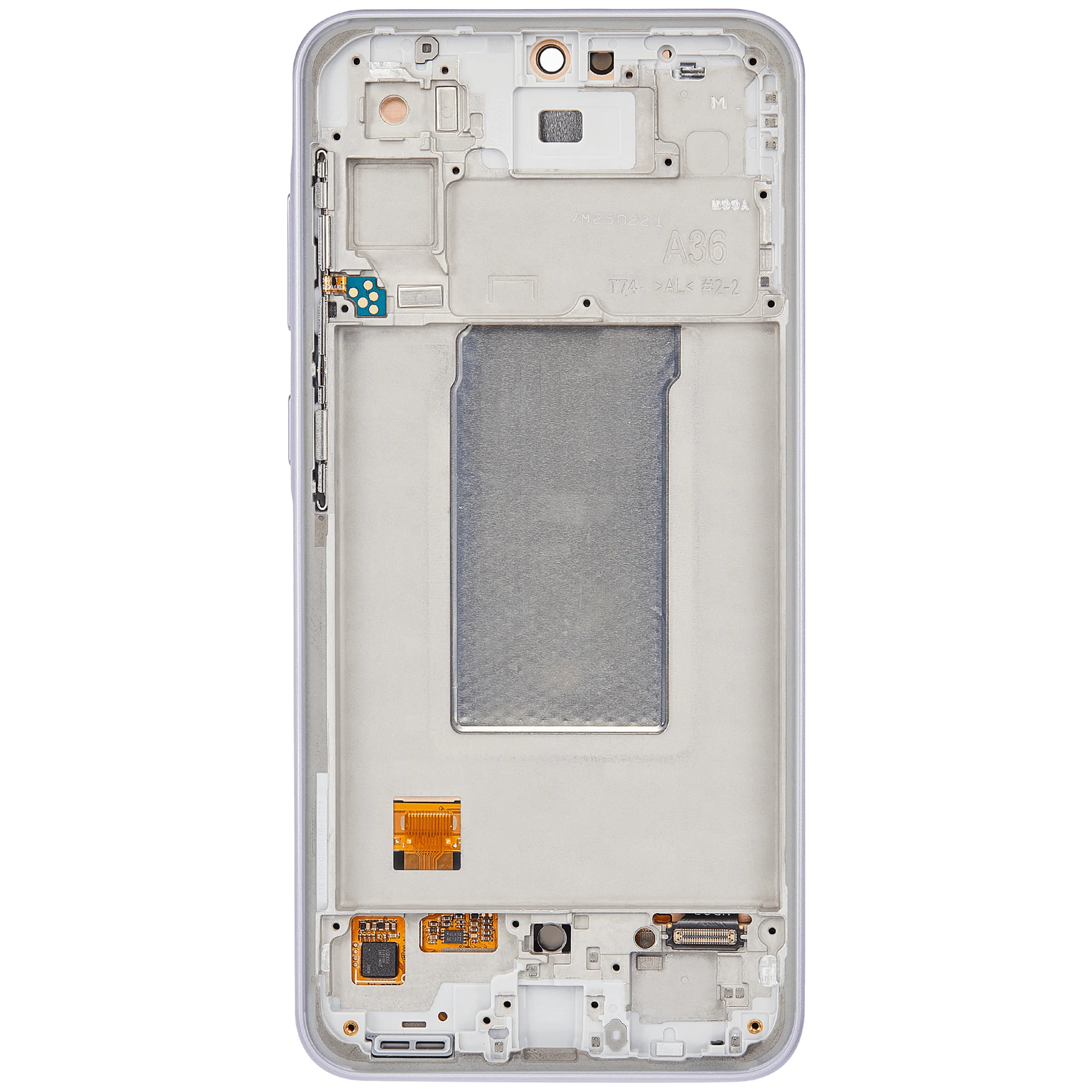 OLED Assembly With Frame Compatible For Samsung Galaxy A36 5G (A366 / 2025) (Refurbished) (Lavender)