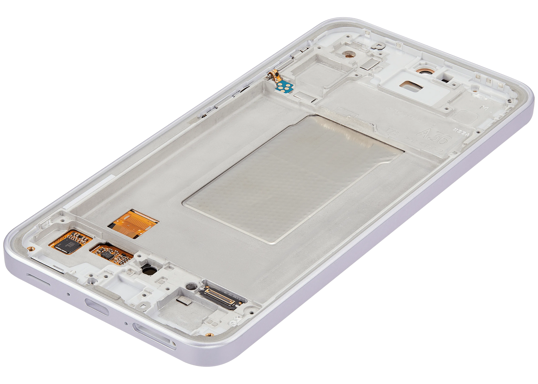 OLED Assembly With Frame Compatible For Samsung Galaxy A36 5G (A366 / 2025) (Refurbished) (Lavender)