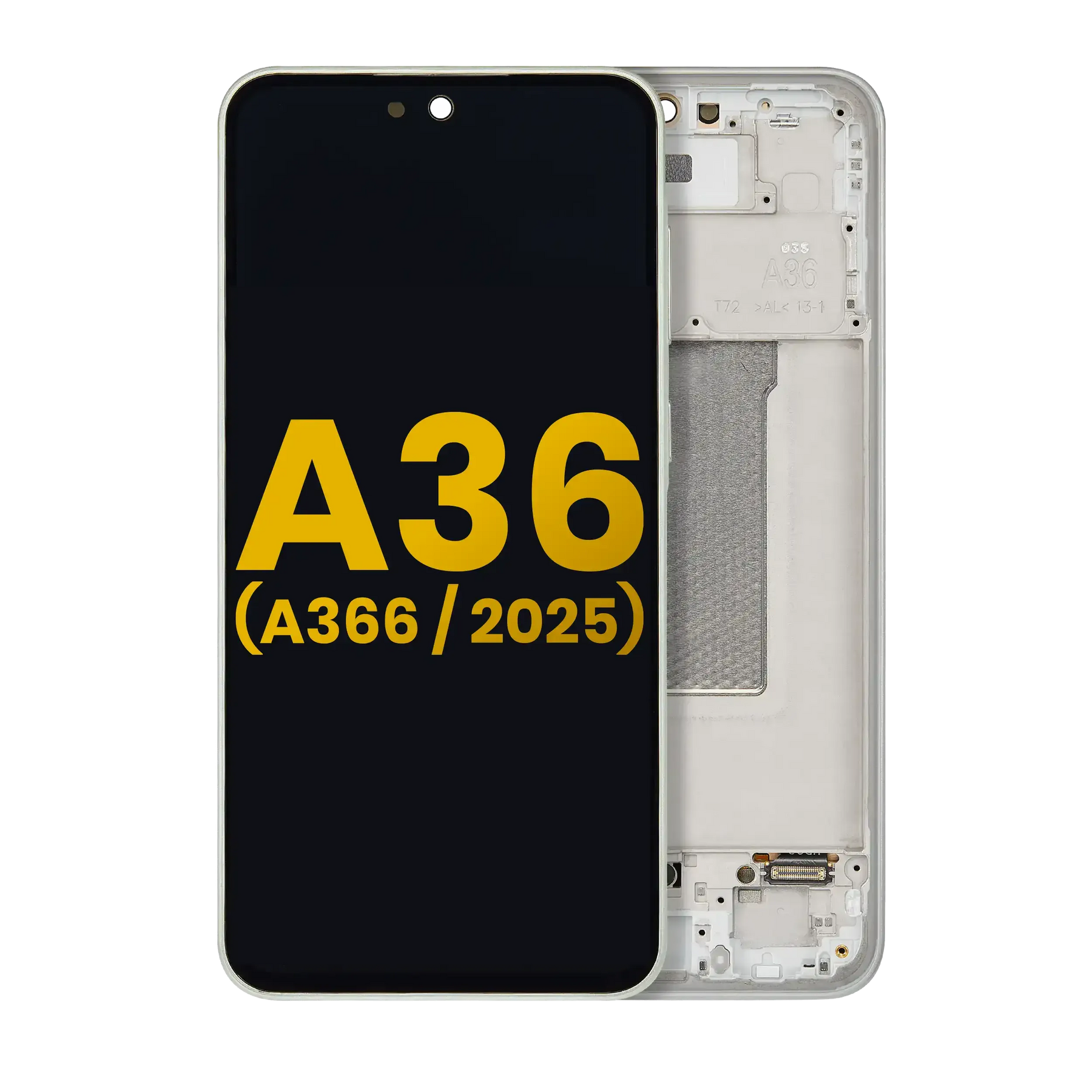 Replacement OLED Assembly With Frame Compatible For Samsung Galaxy A36 5G (A366 / 2025) (Refurbished) (Lime)