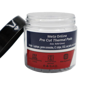 Pre Cut Thermal Pads Mosfet Coil (6 x 6 x 1 mm) (100 Pack) (Meta Online)