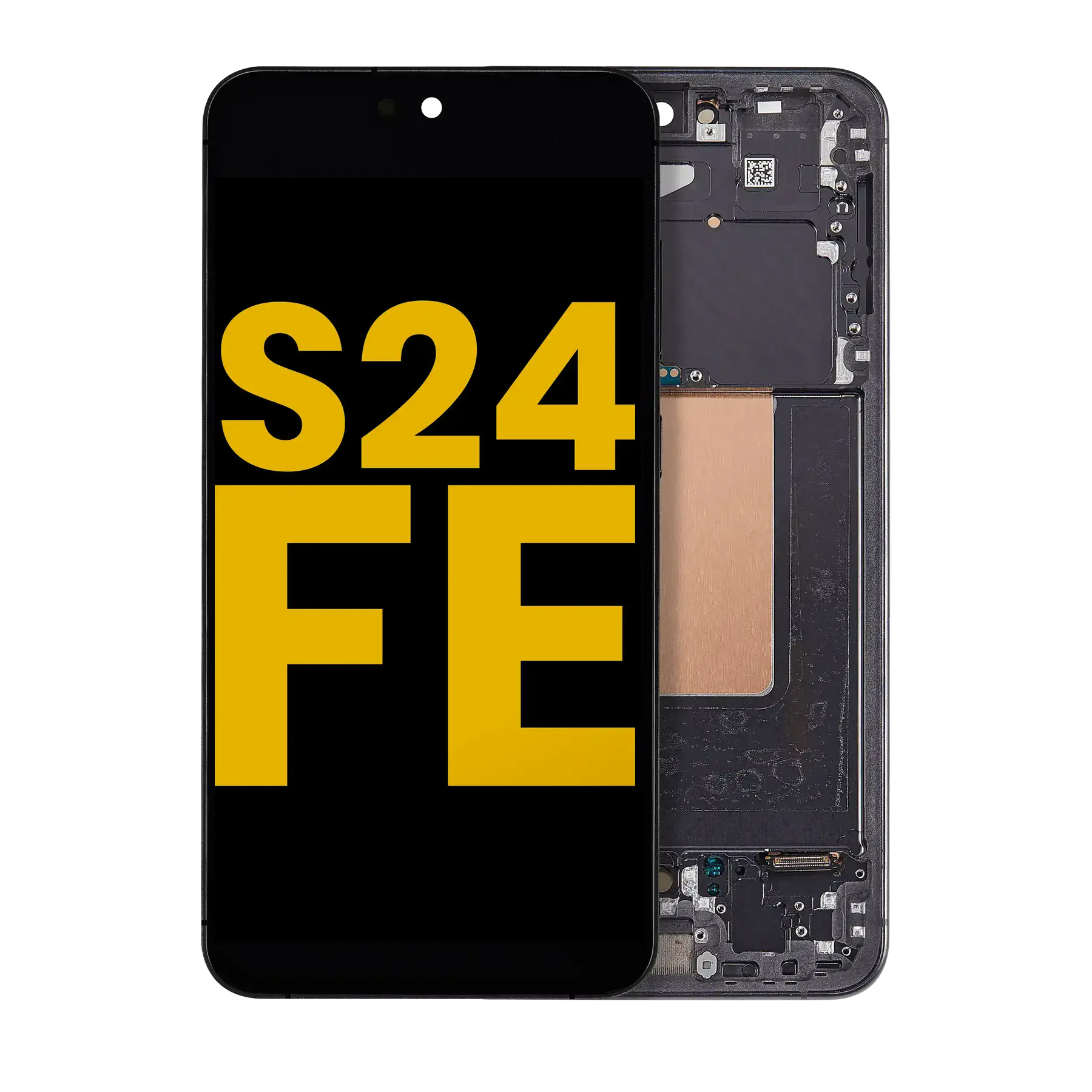 OLED Assembly With Frame Compatible For Samsung Galaxy S24 FE 5G (Refurbished) (US & International Version) (Graphite)