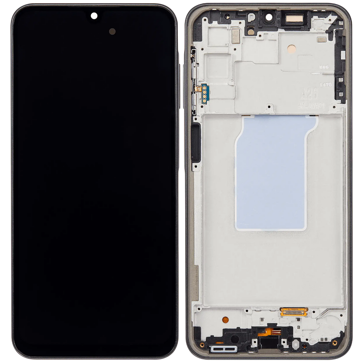 OLED Assembly With Frame Compatible For Samsung Galaxy A26 5G (A266 / 2025) (Refurbished) (Black)