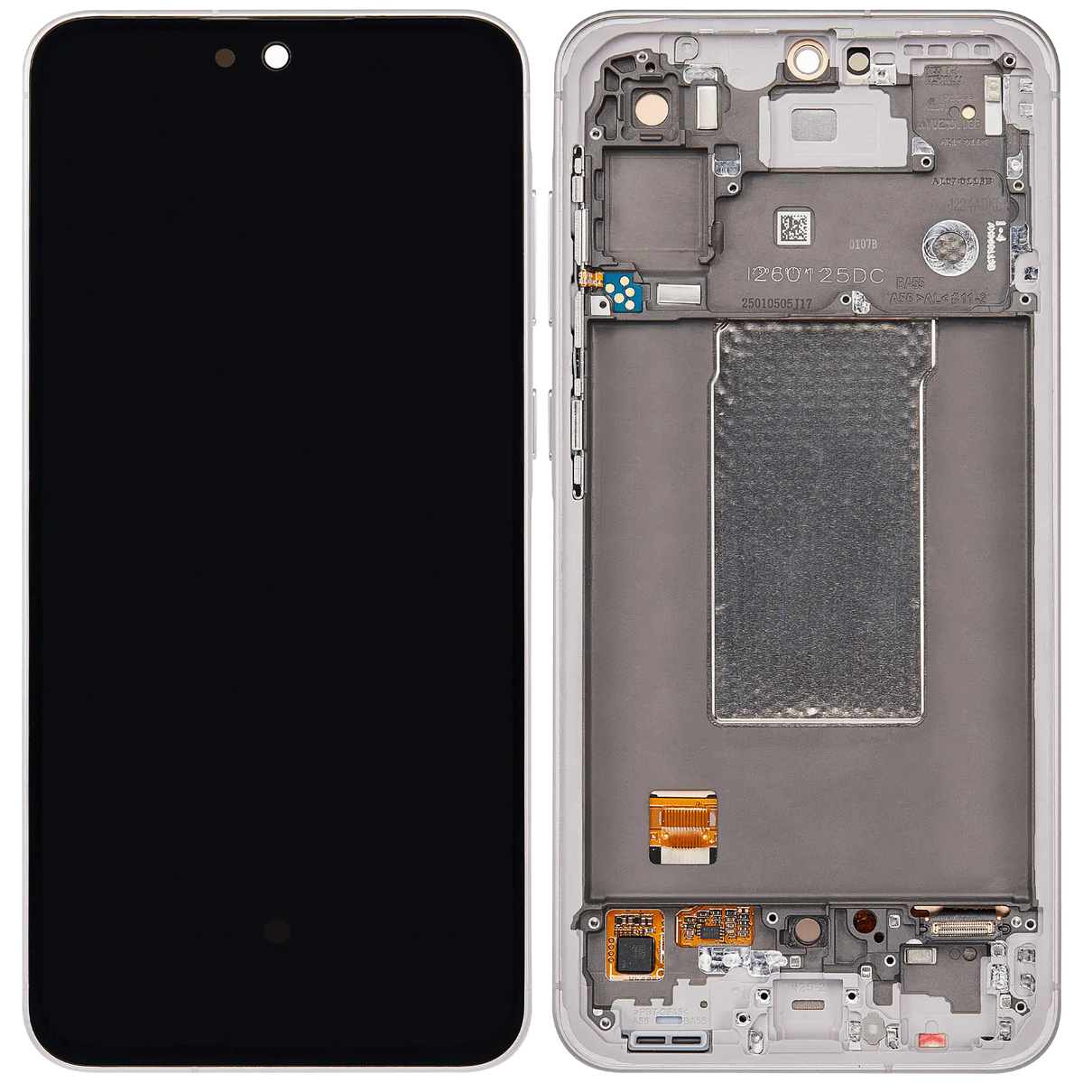 Replacement OLED Assembly With Frame Compatible For Samsung Galaxy A56 5G (A566 / 2025) (Refurbished) (Pink)