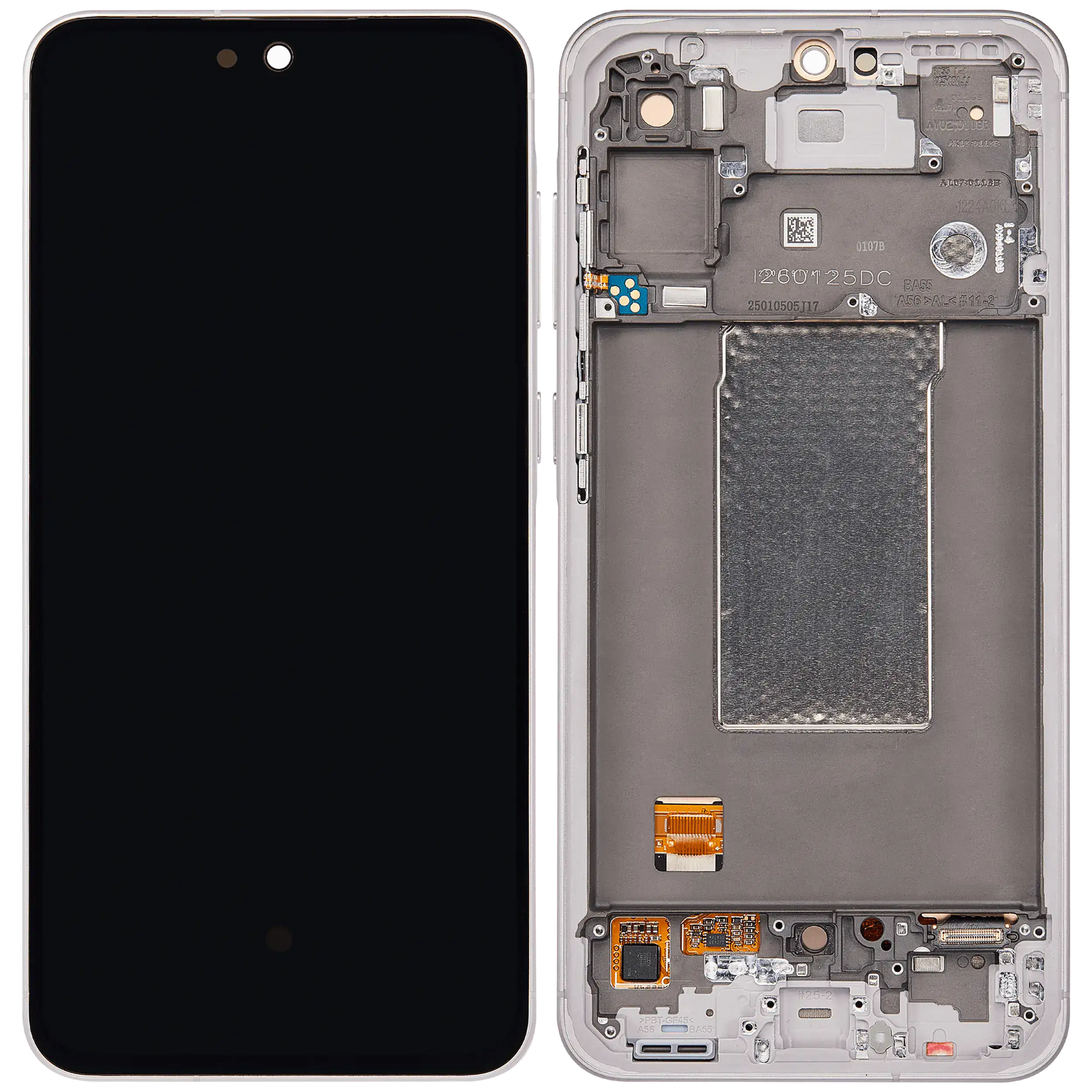 Replacement OLED Assembly With Frame Compatible For Samsung Galaxy A56 5G (A566 / 2025) (Refurbished) (Pink)