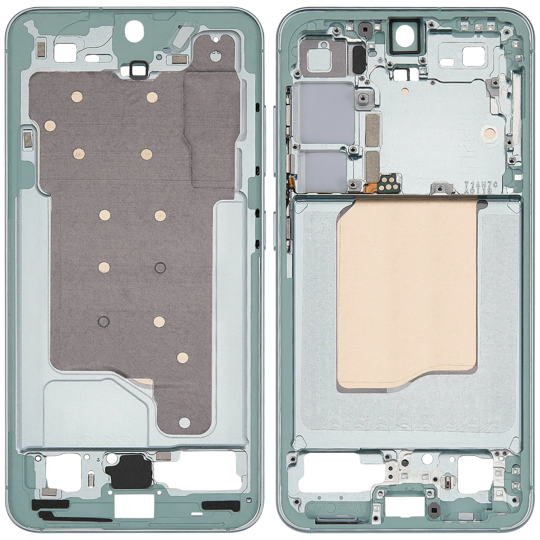 Replacement Mid-Frame Housing Compatible For Samsung Galaxy S25 5G (US & International Version) (Mint)
