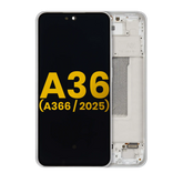 OLED Assembly With Frame Compatible For Samsung Galaxy A36 5G (A366 / 2025) (Refurbished) (Black)