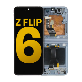 Inner OLED Assembly With Frame Compatible For Samsung Galaxy Z Flip 6 5G (US & International) (Service Pack) (Blue)