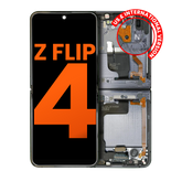 Inner OLED Assembly With Frame Compatible For Samsung Galaxy Z Flip 4 5G (US & International) (Blemish: Grade A) (Graphite)
