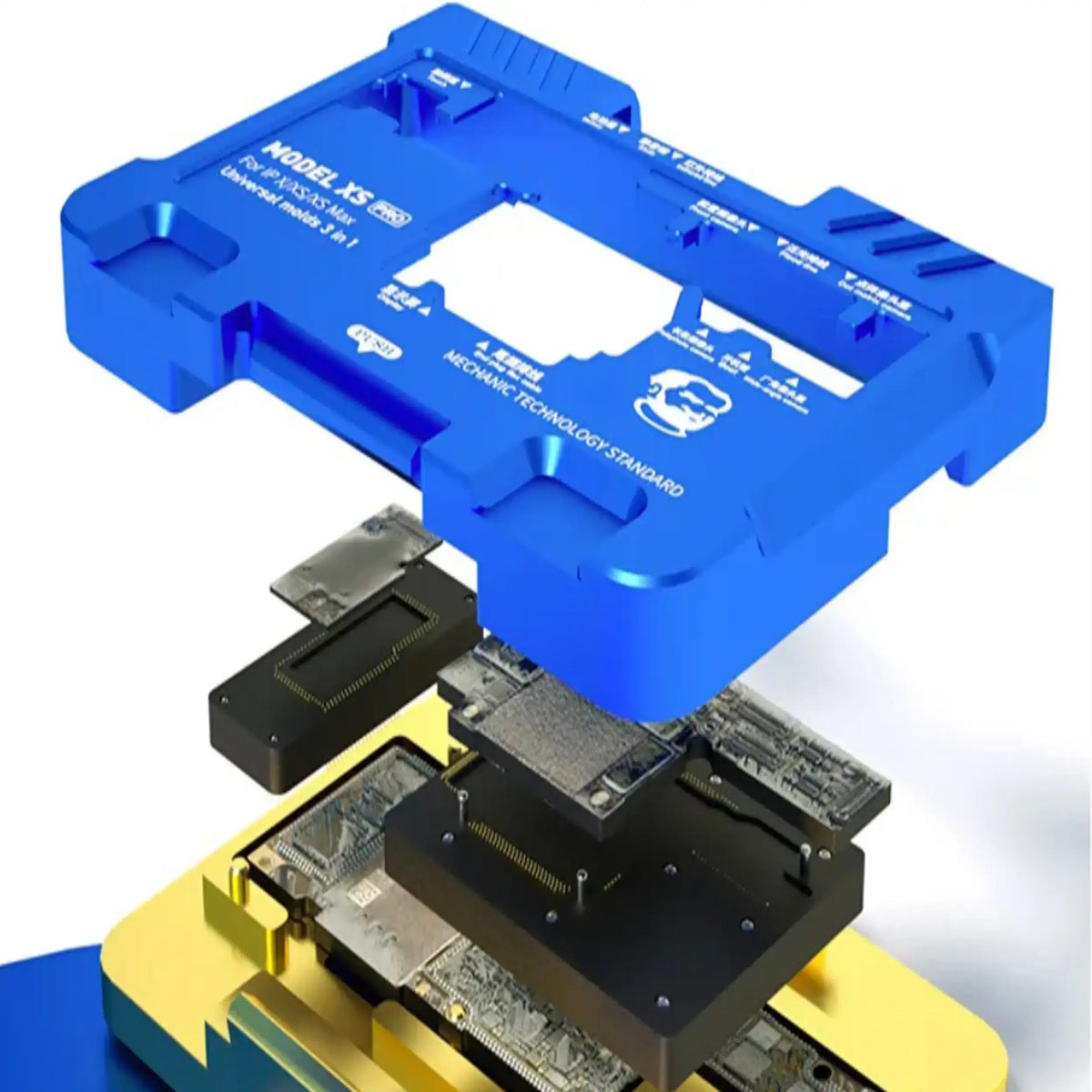 Pro-iSocket PCB Mainboard Holder Compatible For iPhone X / XS / XS Max (3in 1) (Mechanic)