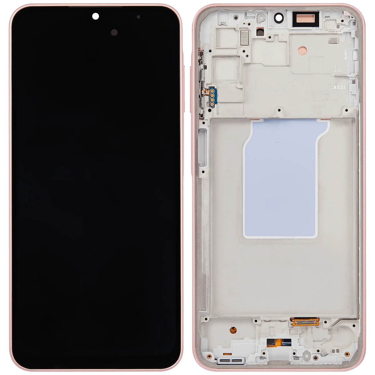 OLED Assembly With Frame Compatible For Samsung Galaxy A26 5G (A266 / 2025) (Refurbished) (Peach Pink)