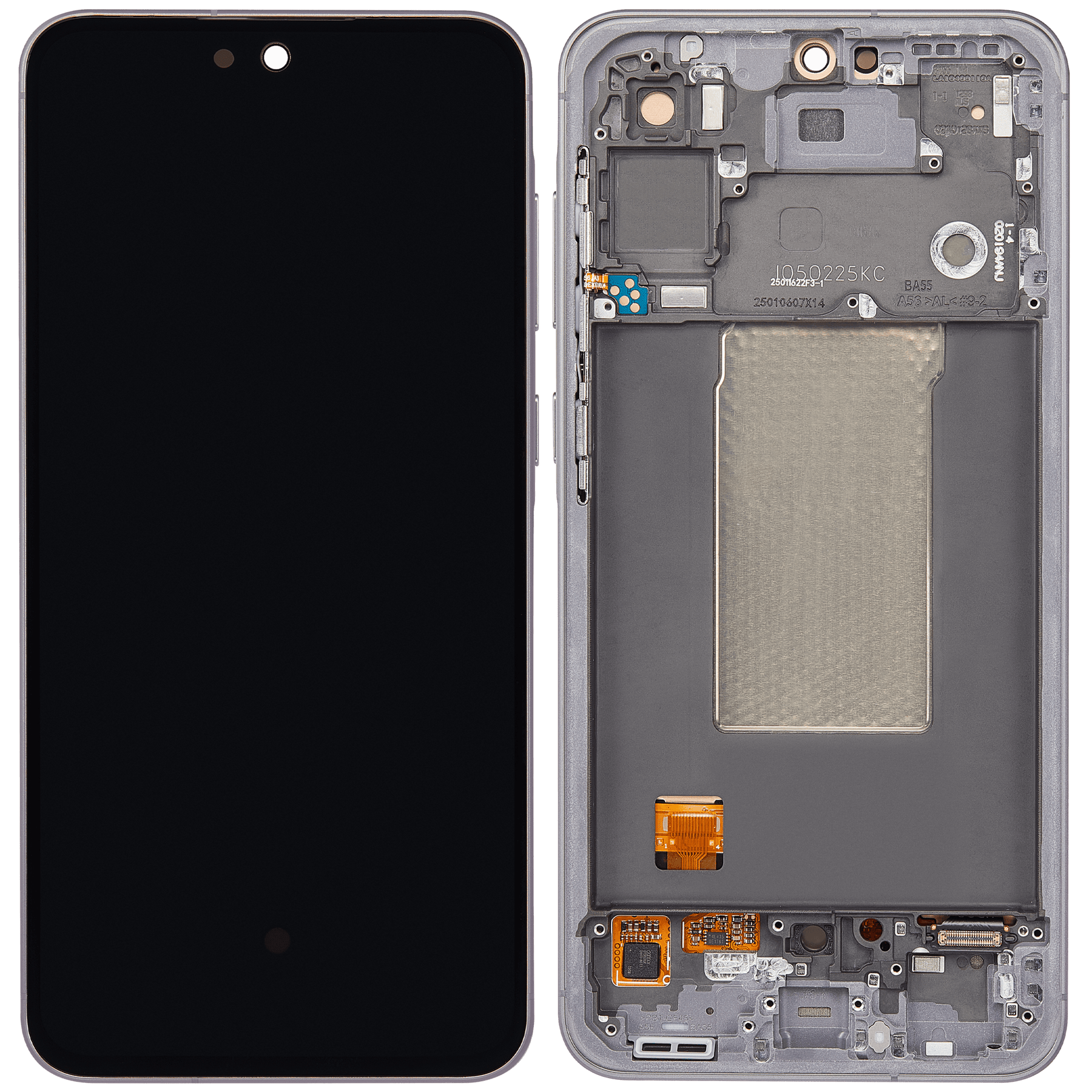 Replacement OLED Assembly With Frame Compatible For Samsung Galaxy A56 5G (A566 / 2025) (Refurbished) (Graphite)