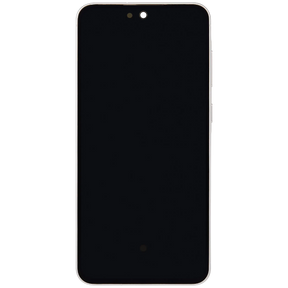 OLED Assembly With Frame Compatible For Samsung Galaxy A56 5G Replacement (A566 / 2025) (Refurbished) (Lightgray)