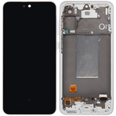 OLED Assembly With Frame Compatible For Samsung Galaxy A56 5G Replacement (A566 / 2025) (Refurbished) (Lightgray)