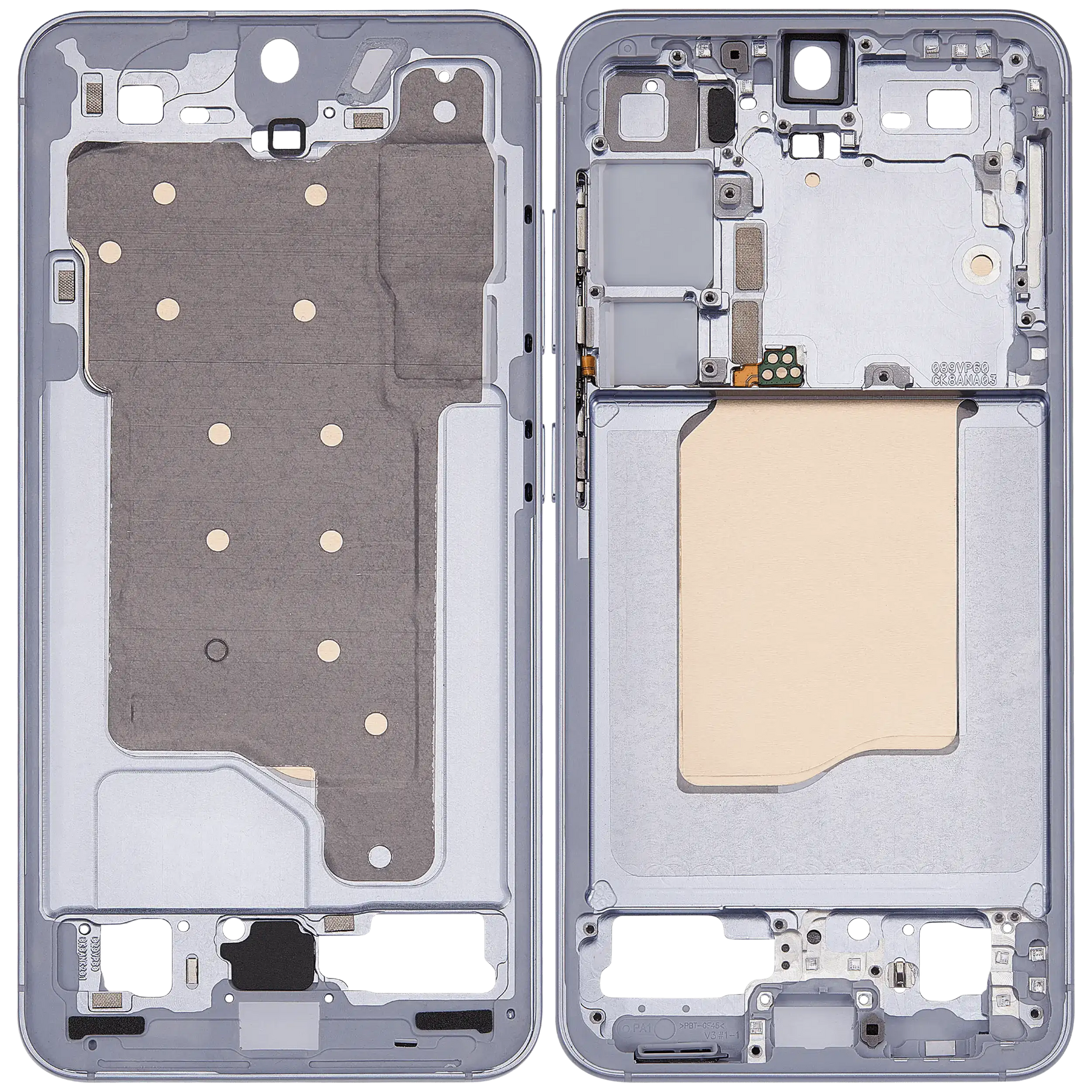 Replacement Mid-Frame Housing Compatible For Samsung Galaxy S25 5G (US & International Version) (Icy Blue)