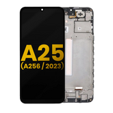 OLED Assembly With Frame Compatible For Samsung Galaxy A25 5G (A256 / 2023) (Refurbished) (All Colors)