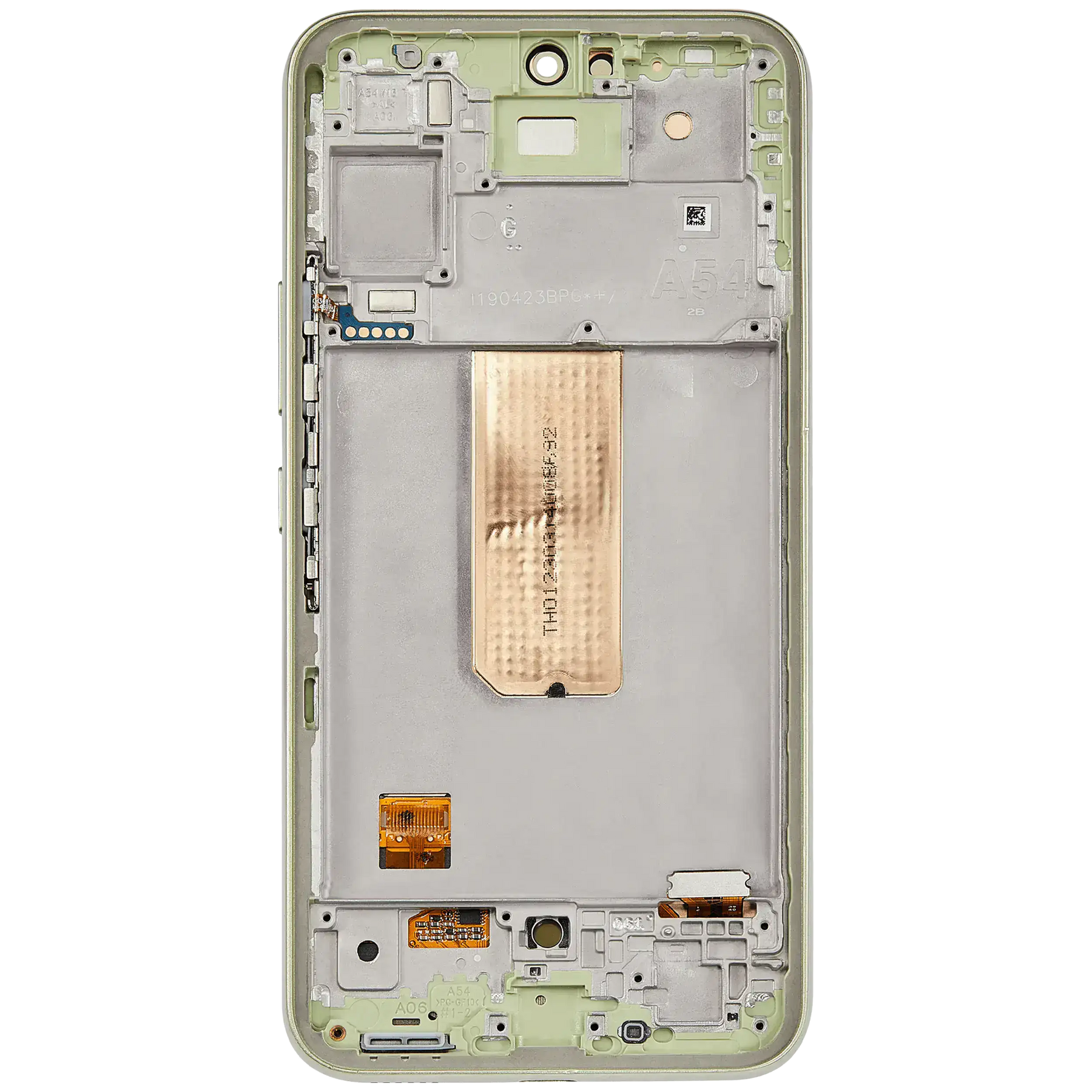 Replacement OLED Assembly With Frame Compatible For Samsung Galaxy A54 5G (A546 / 2023) (US & International Version) (Refurbished) (Lime)