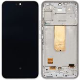 OLED Assembly With Frame Compatible For Samsung Galaxy A54 5G Replacement (A546 / 2023) (US & International Version) (Refurbished) (White)